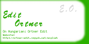 edit ortner business card